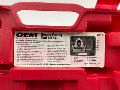 USED #7 OEM Tools 27015 Double Flaring Tool Kit SAE Brake Line