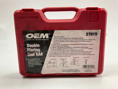 USED #7 OEM Tools 27015 Double Flaring Tool Kit SAE Brake Line