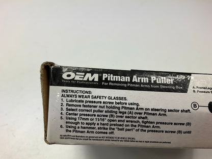 USED #10 OEM Tools 27016 Steering Pitman Arm Puller Heavy Duty