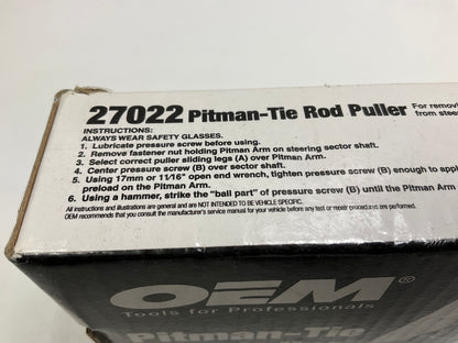 USED #14 - OEM TOOLS 27022 Tie Rod / Pitman Arm Puller Tool