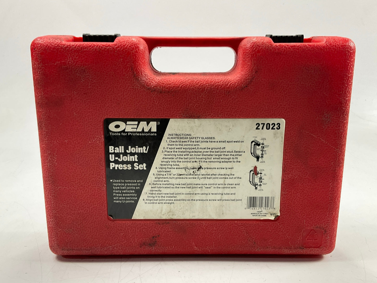 USED #12 - OEM TOOLS 27023 Ball Joint Press Set, C Clamp Ball Joint Tool