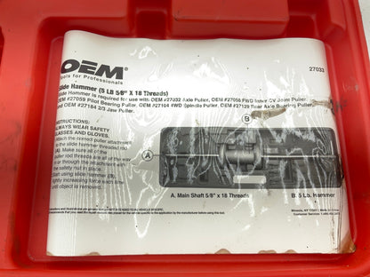 USED #14 - OEM Tools 27033 5-Pound Slide Hammer