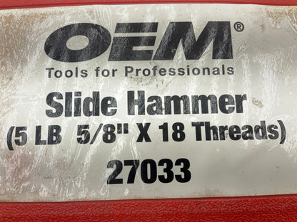 USED #14 - OEM Tools 27033 5-Pound Slide Hammer