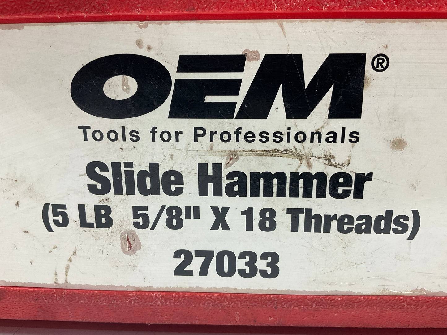 USED #16 - OEM Tools 27033 5-Pound Slide Hammer