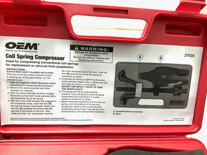 USED #22 - OEM TOOLS 27035 Coil Spring Compressor Tool