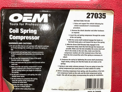 USED #25 - OEM TOOLS 27035 Coil Spring Compressor Tool