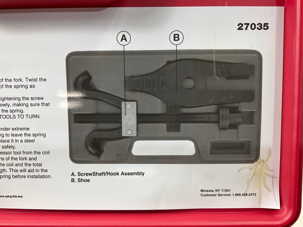 USED #32 - OEM TOOLS 27035 Coil Spring Compressor Tool