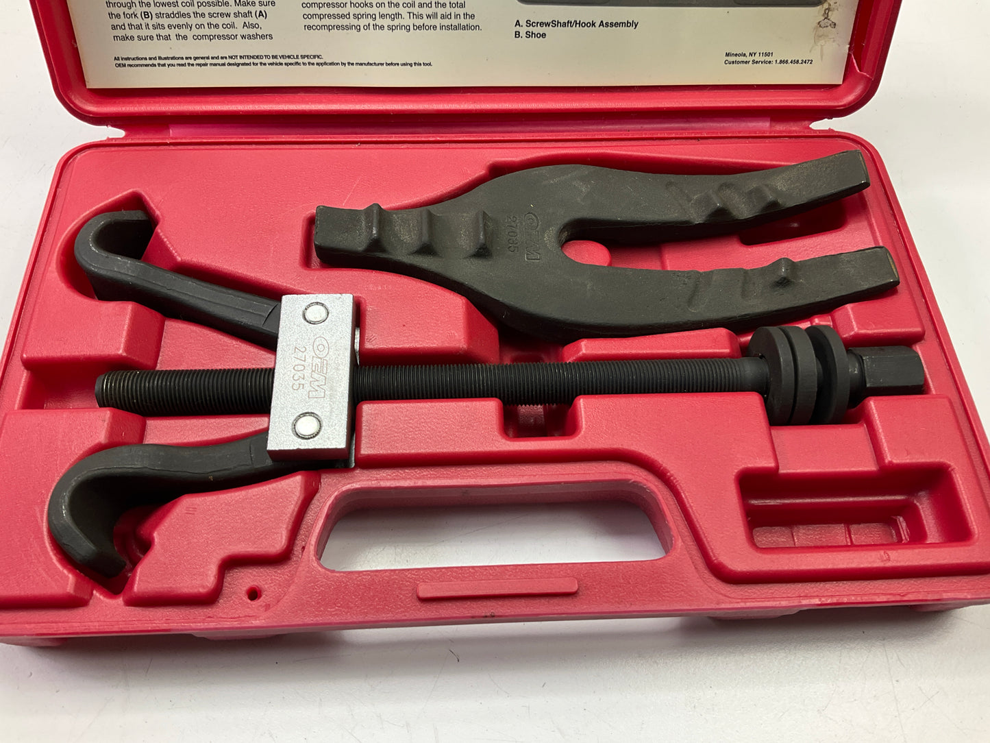 USED #54 - OEM TOOLS 27035 Coil Spring Compressor Tool