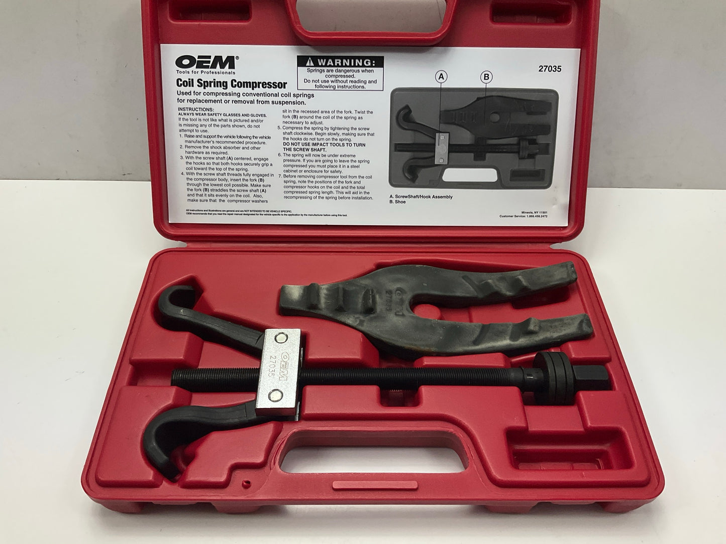 USED #56 - OEM TOOLS 27035 Coil Spring Compressor Tool
