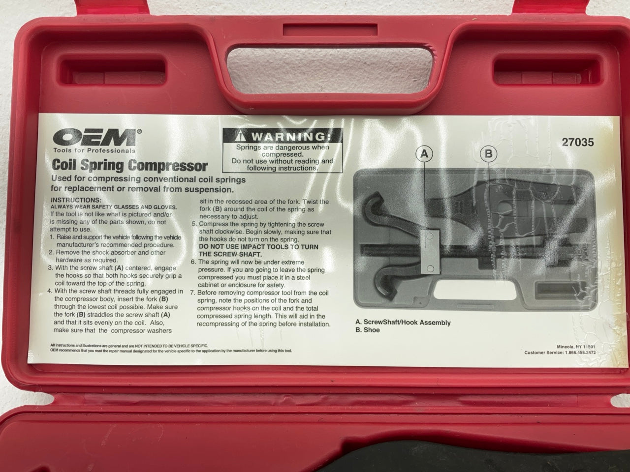 USED #60 - OEM Tools 27035 Coil Spring Compressor Tool