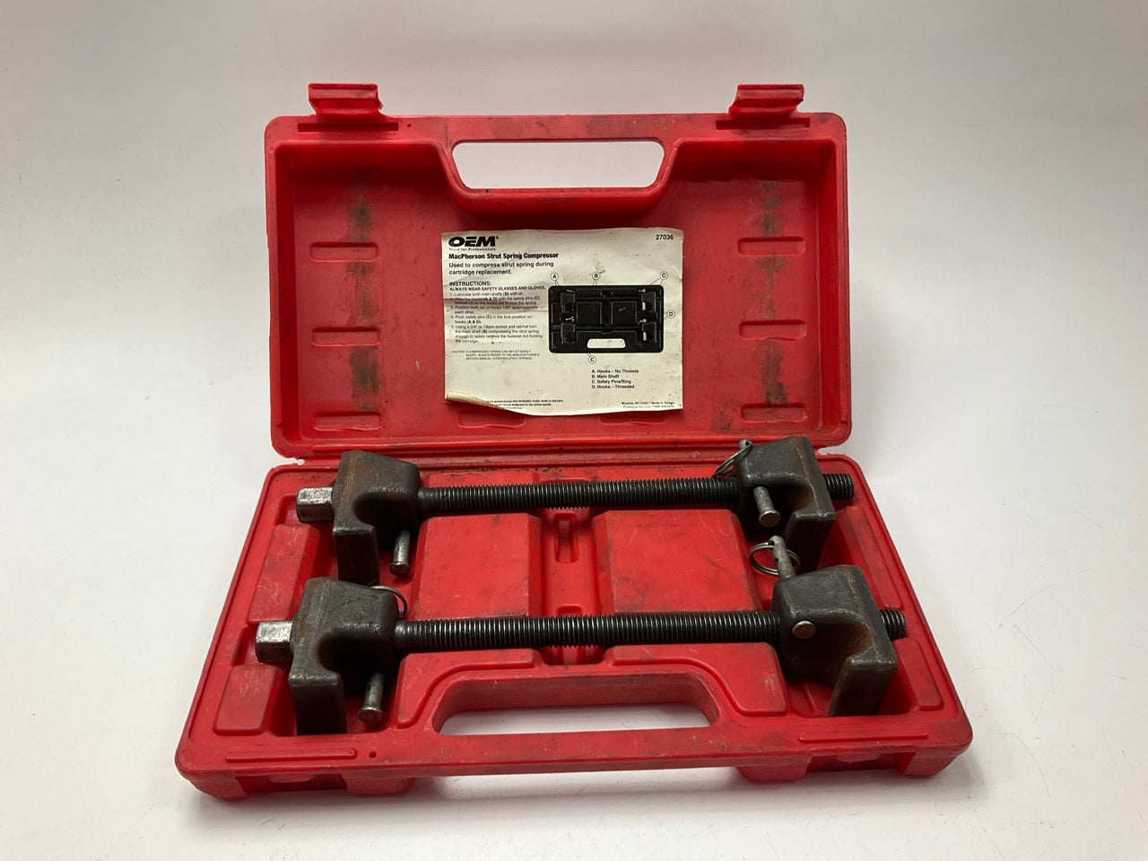 USED #21 - OEM TOOLS 27036 10.75'' MacPherson Strut Spring Compressor Tool