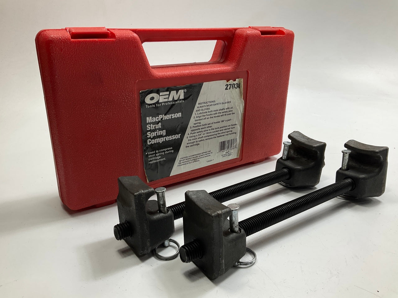 USED #28 - OEM TOOLS 27036 10.75'' MacPherson Strut Spring Compressor Tool