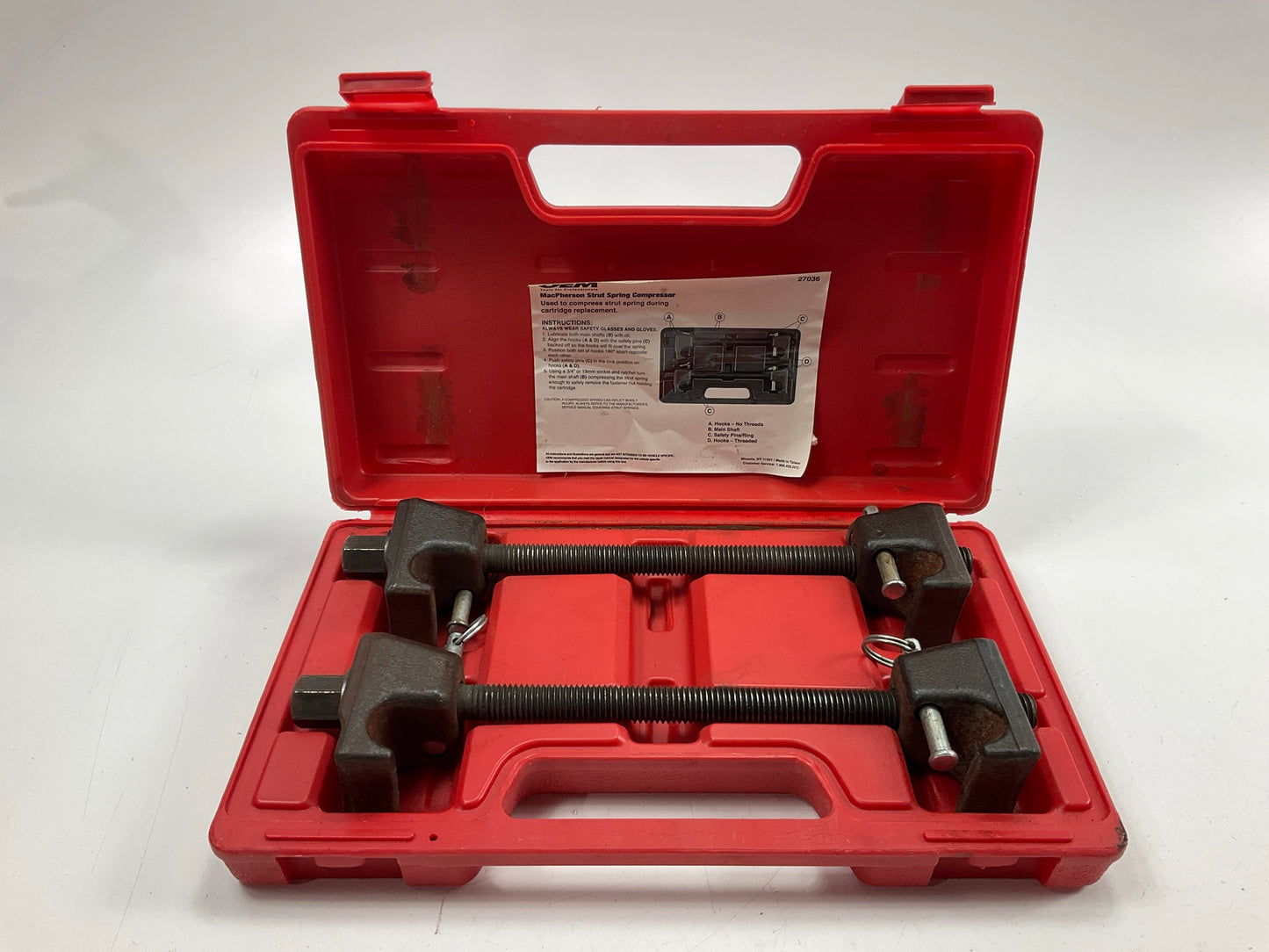 USED #38 - OEM TOOLS 27036 10.75'' MacPherson Strut Spring Compressor Tool