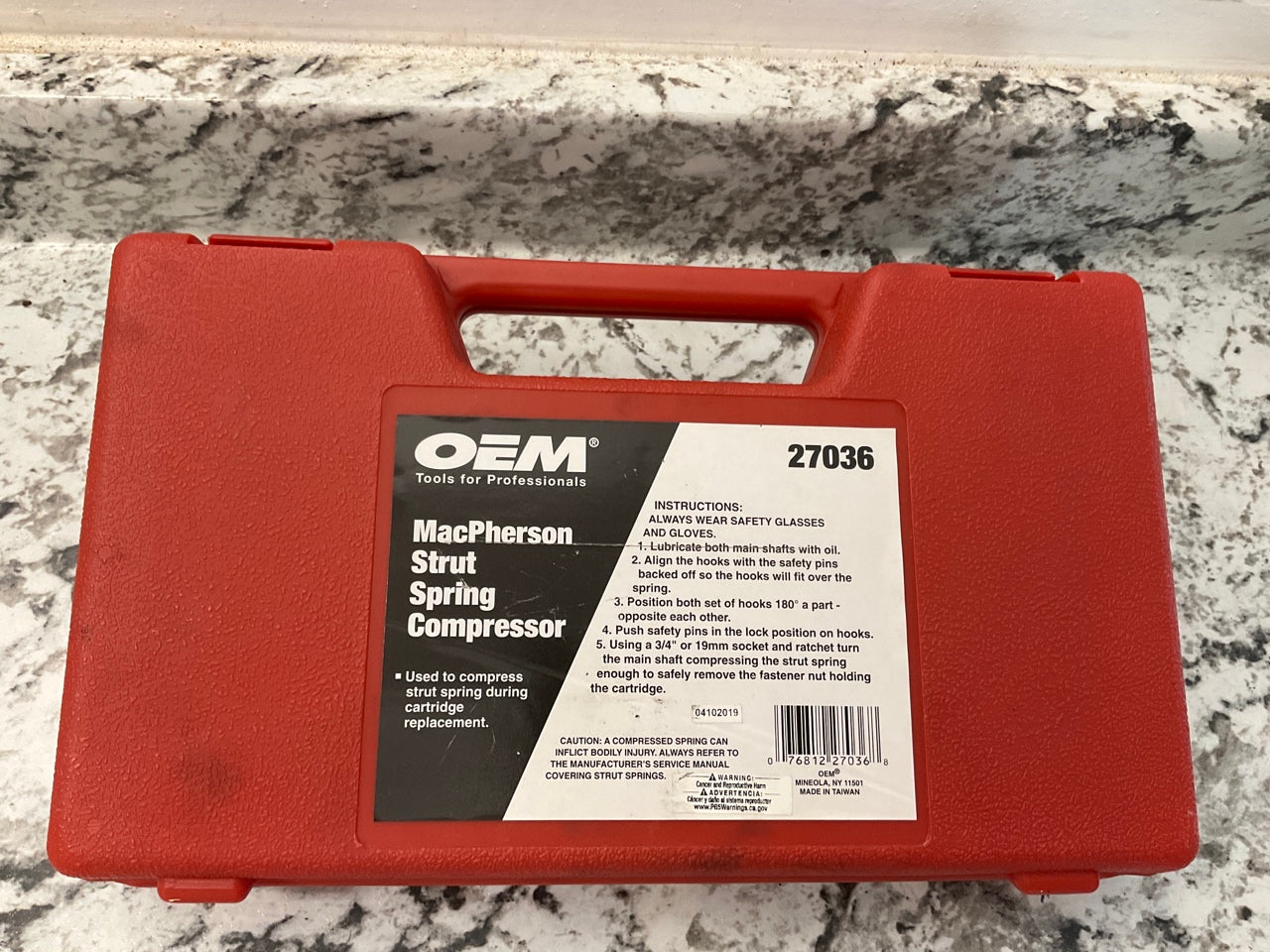 OEM TOOLS 27036 10.75 Inch MacPherson Strut Spring Compressor Tool, Set Of 2