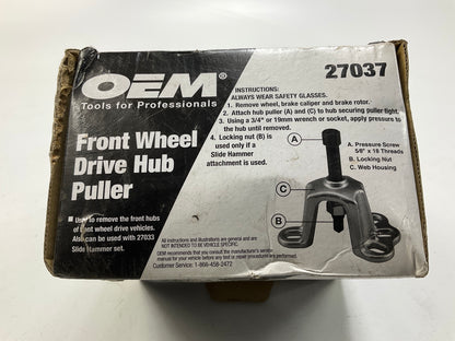 USED #19 - OEM Tools 27037 Front Wheel Drive Hub Puller