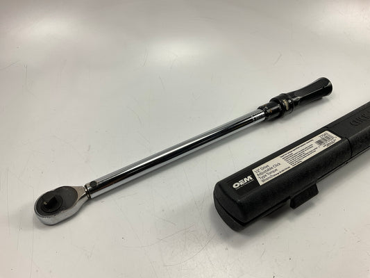 USED #22 - OEM Tools 1/2'' Drive Click Type Torque Wrench (30-250 Ft Lb)