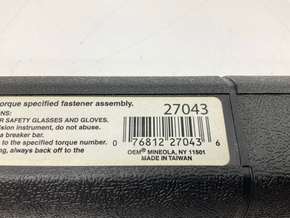 USED #22 - OEM Tools 1/2'' Drive Click Type Torque Wrench (30-250 Ft Lb)