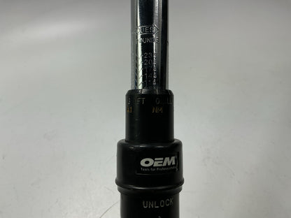 USED #24 - OEM Tools 1/2'' Drive Click Type Torque Wrench (30-250 Ft Lb)