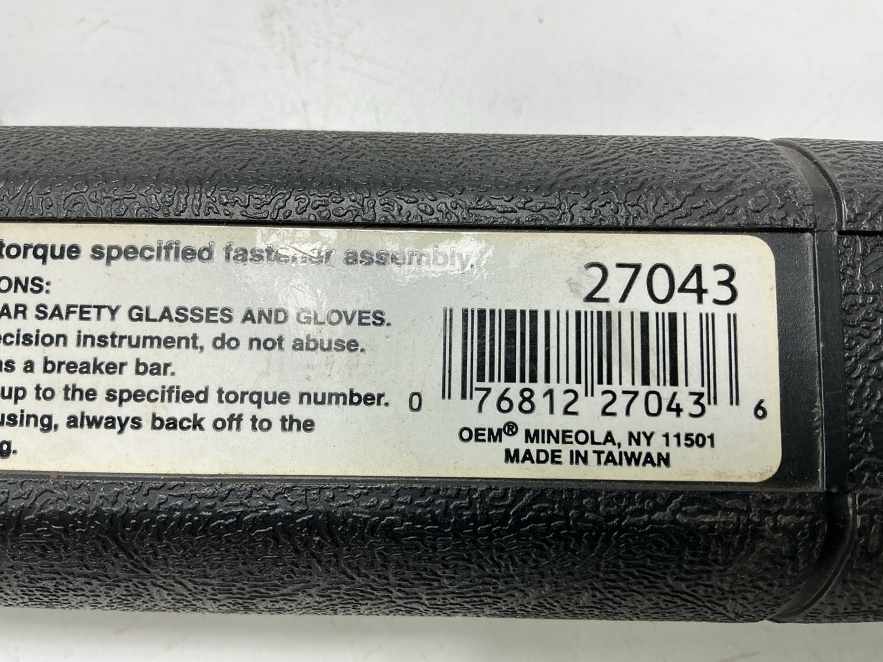 USED #24 - OEM Tools 1/2'' Drive Click Type Torque Wrench (30-250 Ft Lb)