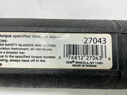 USED #24 - OEM Tools 1/2'' Drive Click Type Torque Wrench (30-250 Ft Lb)