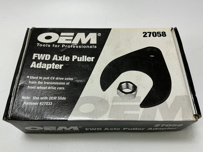 USED 18 OEM Tools 27058 FWD CV Axle Puller Adapter Tool Remover For Slide Hammer