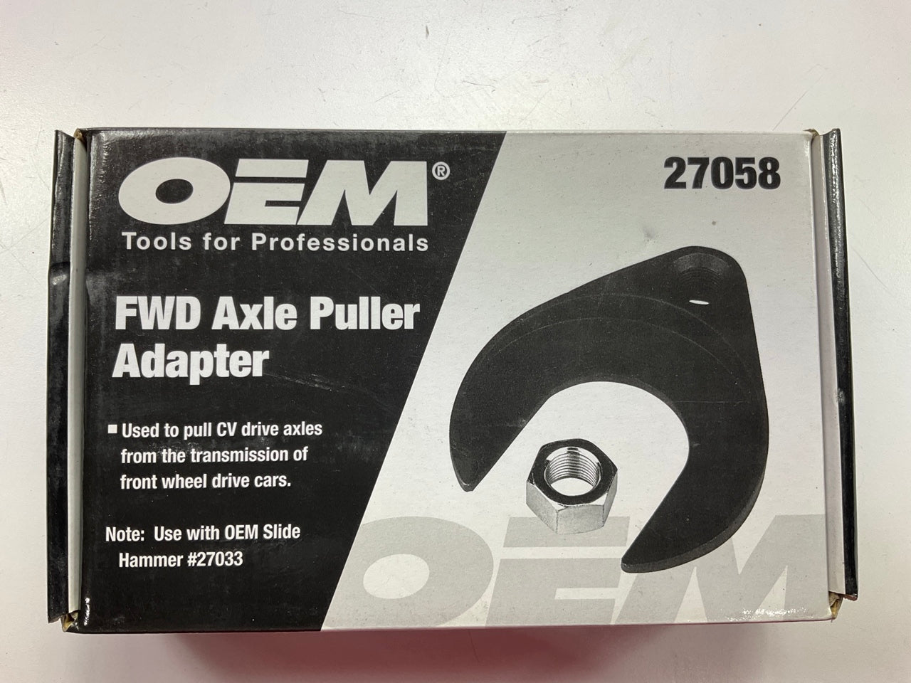 Oem Tools 27058 Front Wheel Drive CV Axle Pulley Slide Hammer Puller Attachment
