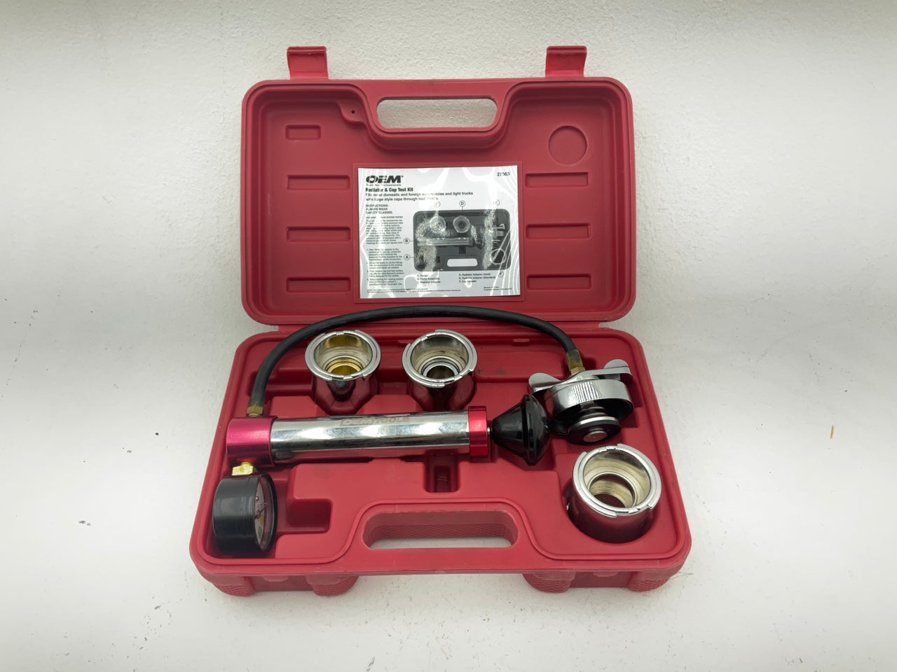 Lightly USED #26 - OEM TOOLS 27065 Radiator And Cap Tool Test Kit