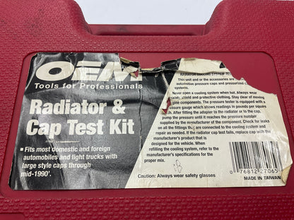 USED #31 - OEM TOOLS 27065 Radiator And Cap Tool Test Kit