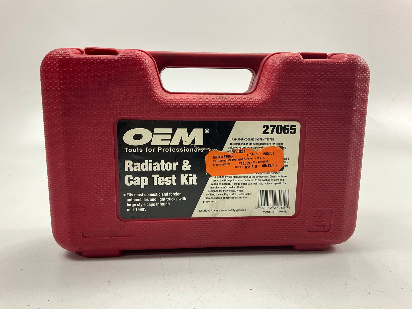 LIGHTLY USED #38 - OEM TOOLS 27065 Radiator And Cap Tool Test Kit