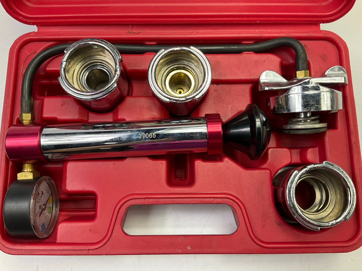 USED #39 - OEM TOOLS 27065 Radiator And Cap Tool Test Kit