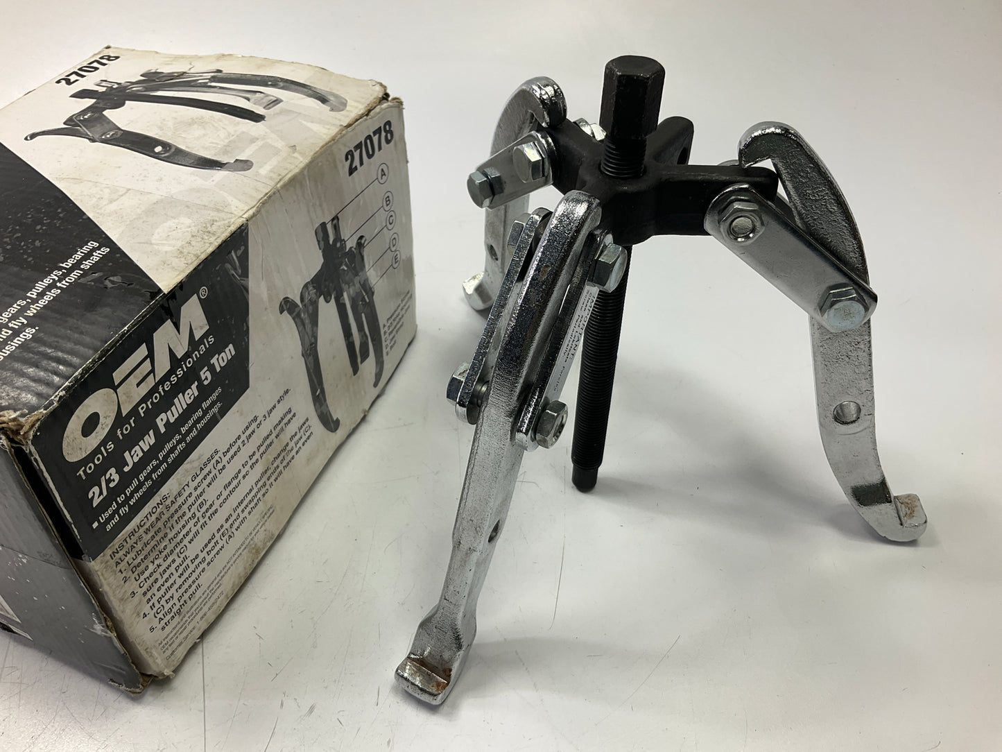 USED #27 - OEM Tools 27078 5 Ton 2/3 Jaw Gear Removal Puller Tool