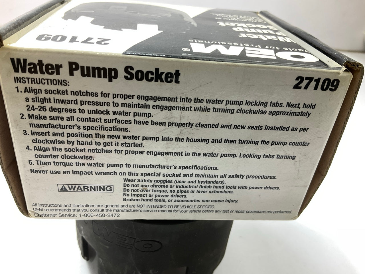 USED #13 OEM Tools 27109 Water Pump Socket Remover / Installer For Cadillac 4.6L