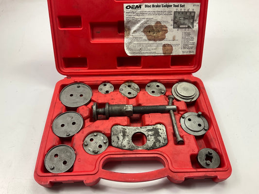 USED  OEM Tools 27111 Disc Caliper Tool Set Front & Rear Brake Piston Compressor