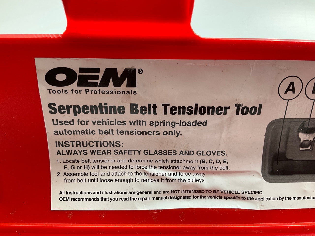 USED #13 - OEM Tools 27115 Serpentine Belt Tensioner Tool