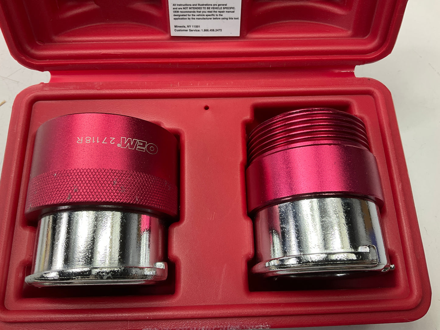 USED #16 OEM TOOLS 27118 Radiator And Cap Adapter Set 1995-UP GM & Ford Vehicles