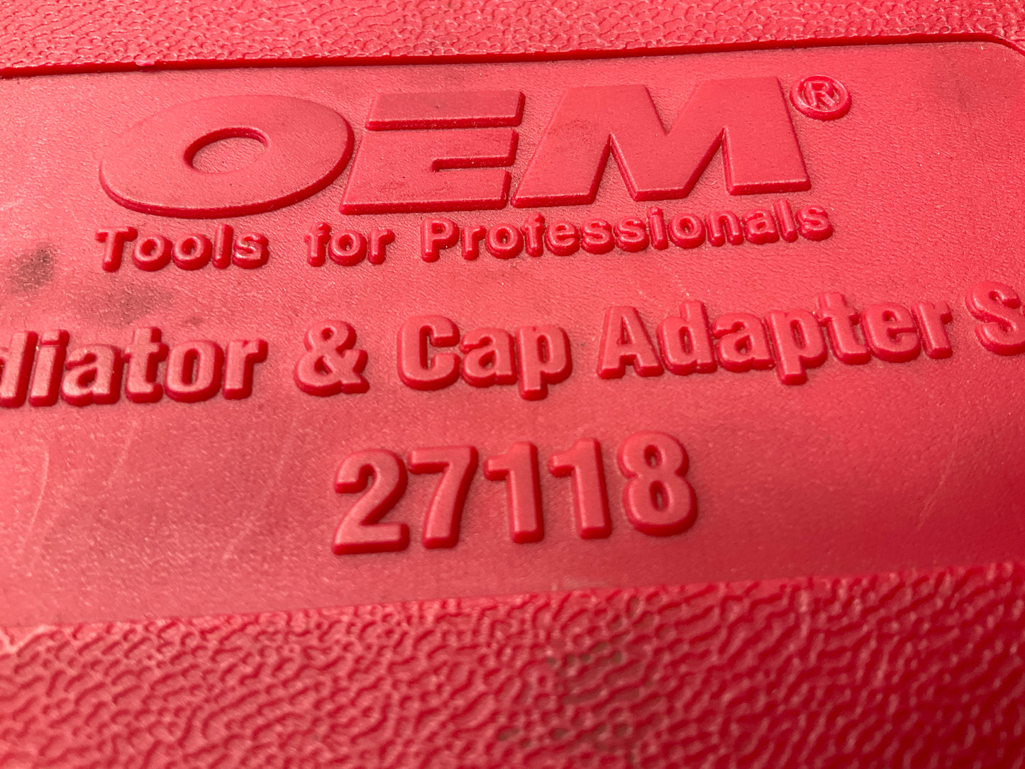USED #18 OEM TOOLS 27118 Radiator And Cap Adapter Set 1995-UP GM & Ford Vehicles