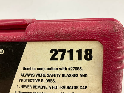 USED #23 OEM TOOLS 27118 Radiator And Cap Adapter Set 1995-UP GM & Ford Vehicles
