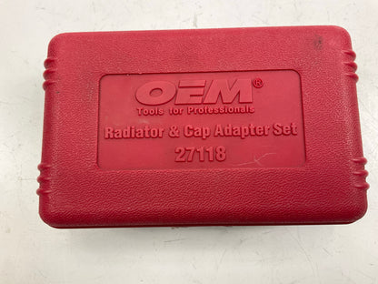 USED #28 OEM TOOLS 27118 Radiator And Cap Adapter Set 1995-UP GM & Ford Vehicles