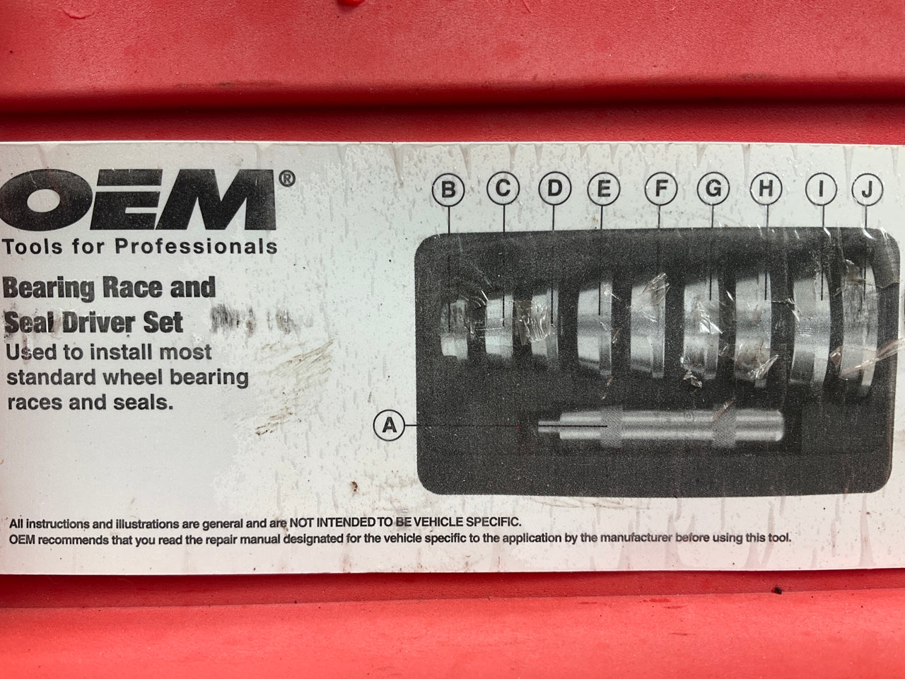 USED #26 - OEM Tools 27119 Bearing And Race Installer Tool Set, Seal Driver Set