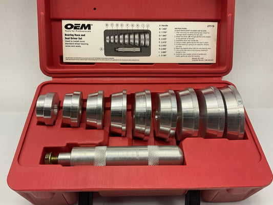 USED # 31 - OEM Tools 27119 Bearing And Race Installer Tool Set, Seal Driver Set