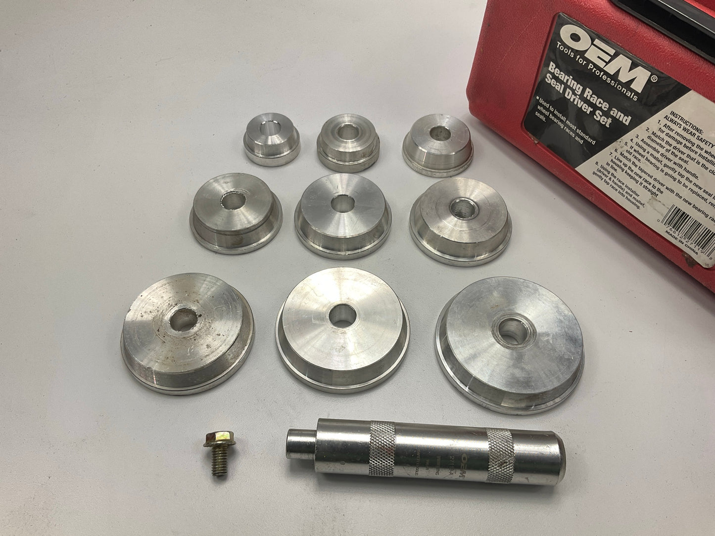 USED #32 - OEM Tools 27119 Bearing And Race Installer Tool Set, Seal Driver Set