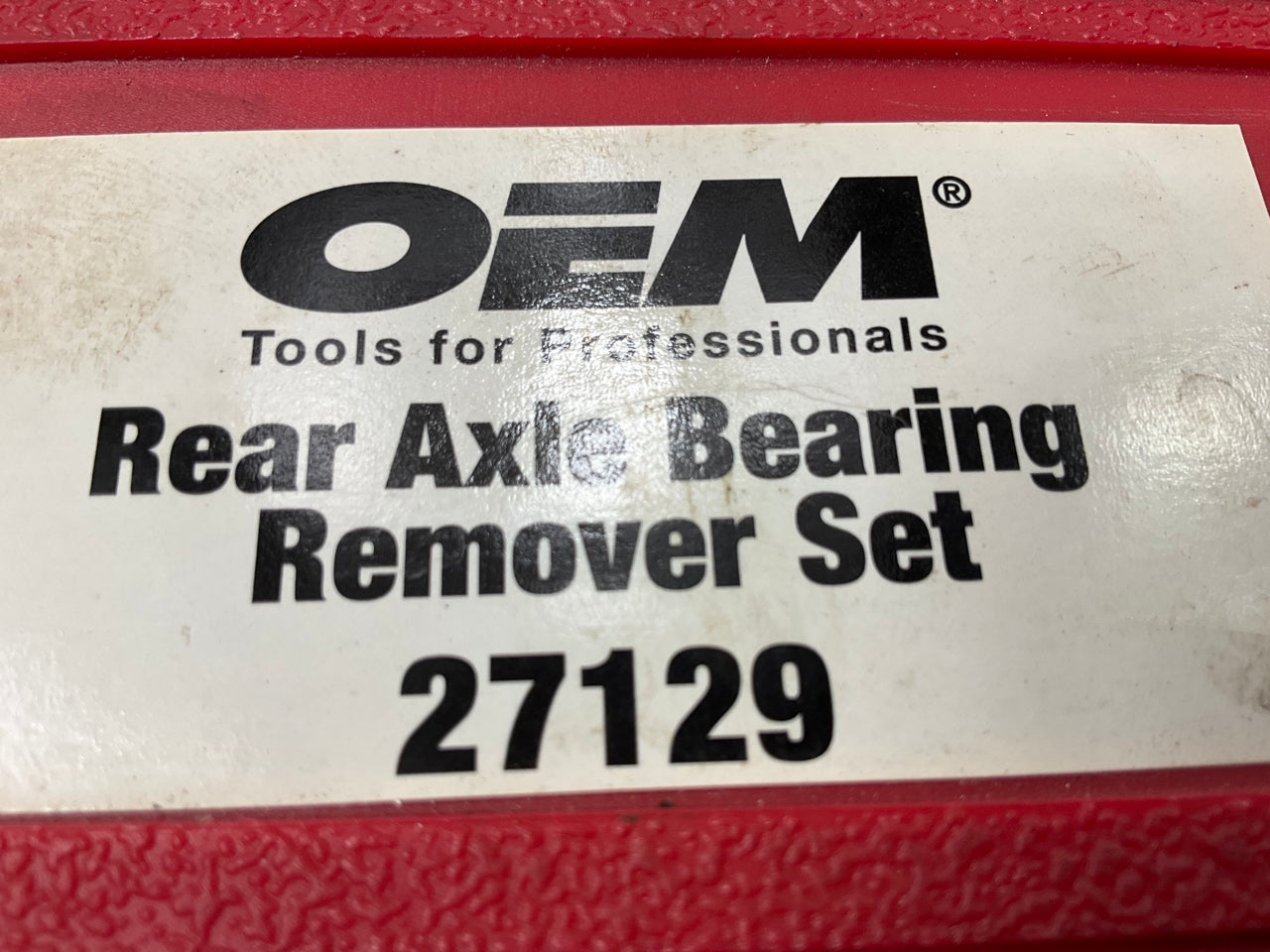 USED #10 OEM Tools 27129 Rear Axle Bearing Remover Tool Set