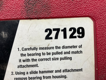 USED #13 OEM Tools 27129 Rear Axle Bearing Remover Tool Set