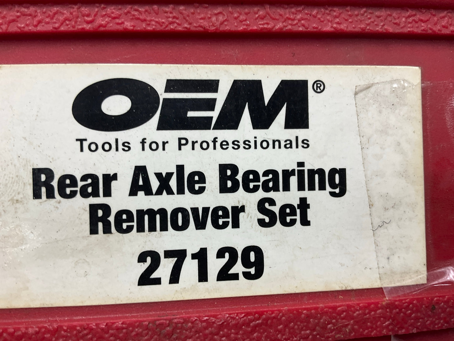 USED #27 OEM Tools 27129 Rear Axle Bearing Remover Tool Set