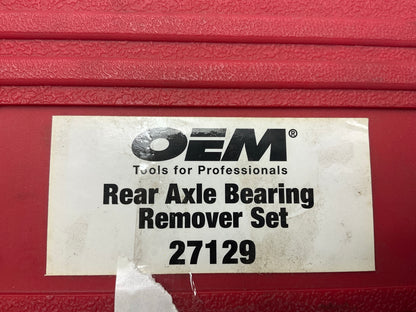 Very Lightly Used #39 OEM Tools 27129 Rear Axle Bearing Remover Tool Set