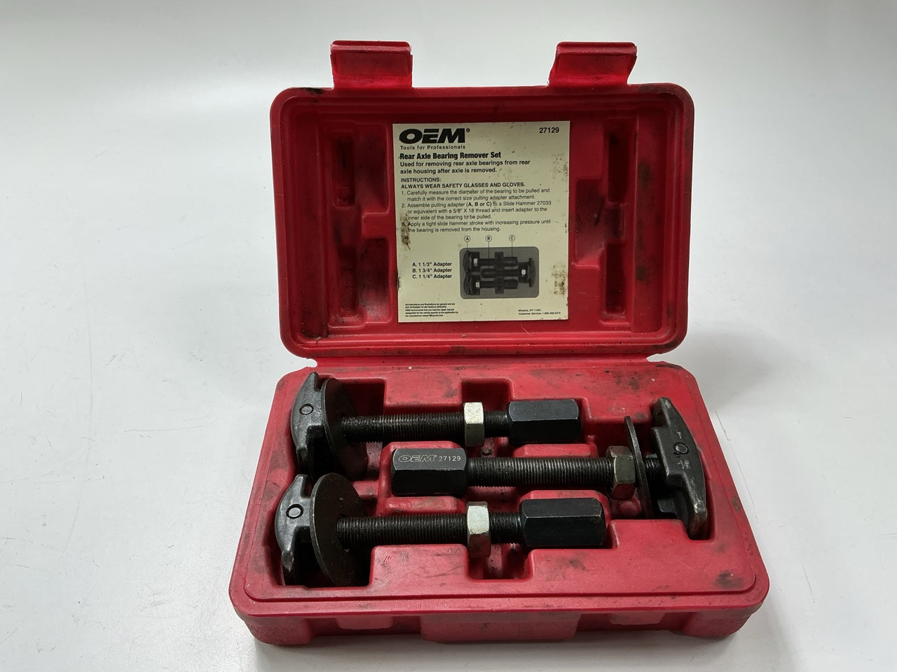 USED #43 OEM Tools 27129 Rear Axle Bearing Remover Tool Set