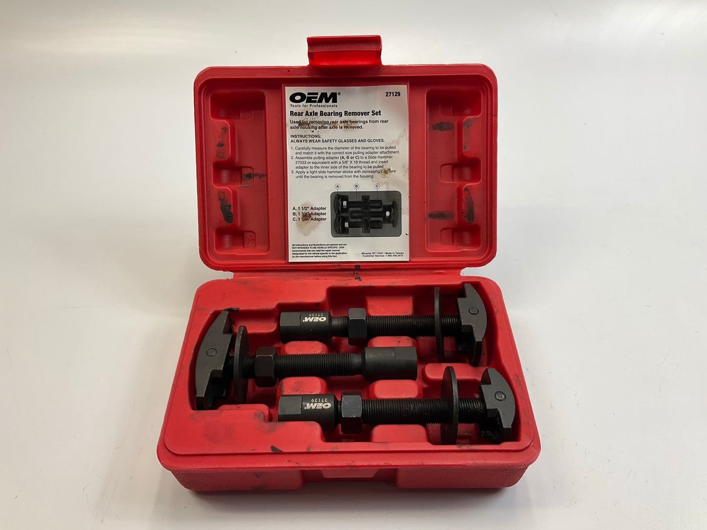 USED #47 OEM Tools 27129 Rear Axle Bearing Remover Tool Set