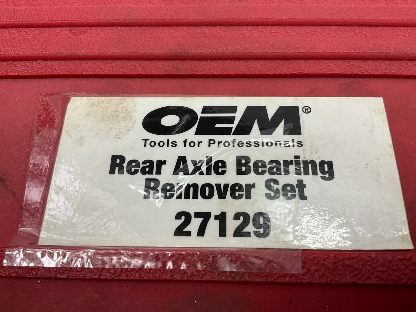 USED #52 OEM Tools 27129 Rear Axle Bearing Remover Tool Set