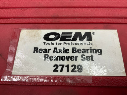 USED #52 OEM Tools 27129 Rear Axle Bearing Remover Tool Set
