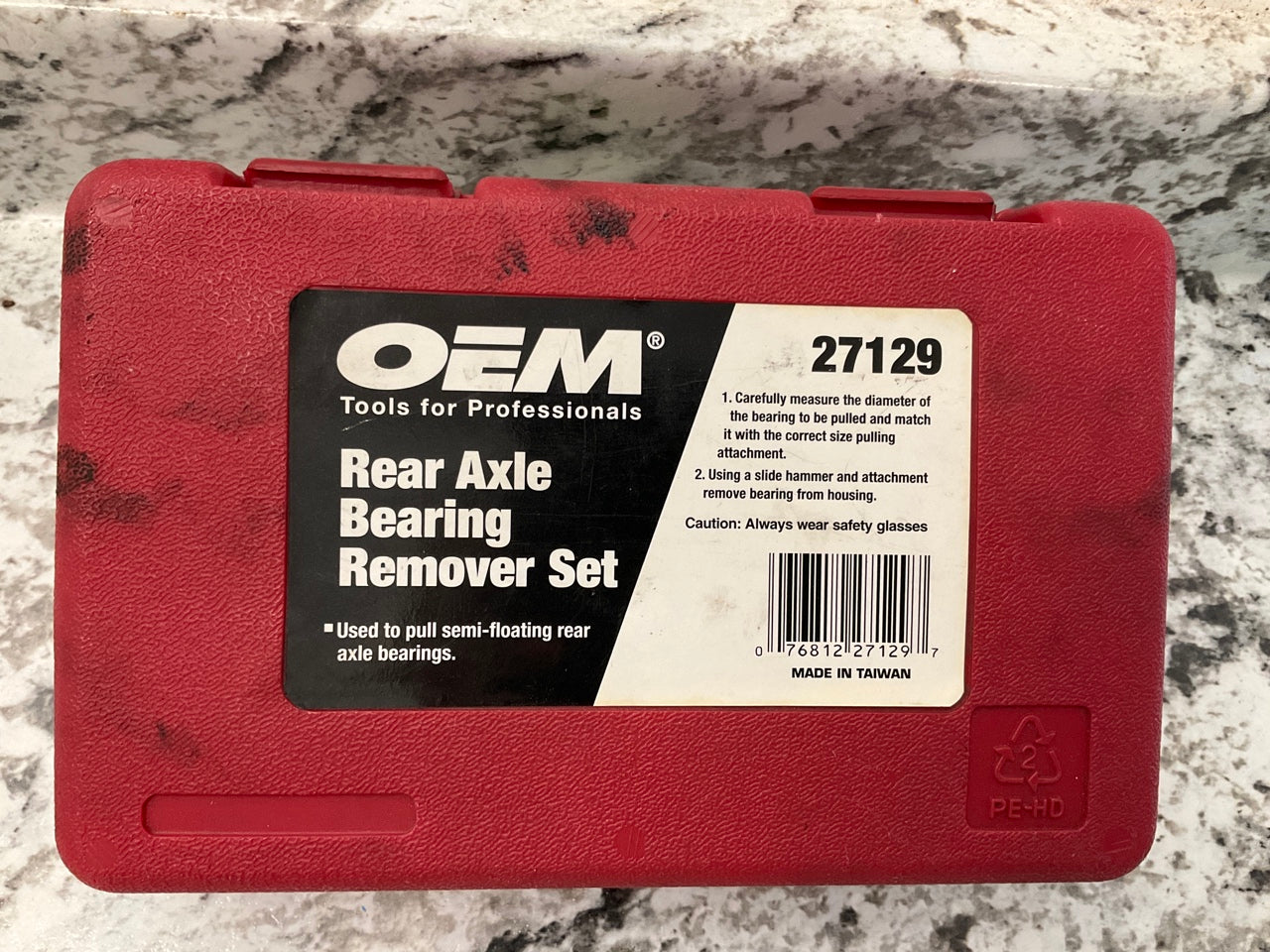 USED #1 - OEM Tools 27129 Rear Axle Bearing Remover Tool Set